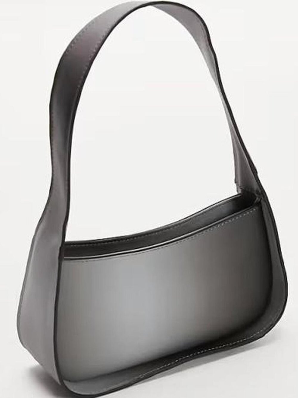TOPSHOP Shay Ombre Shoulder Bag Black Grey